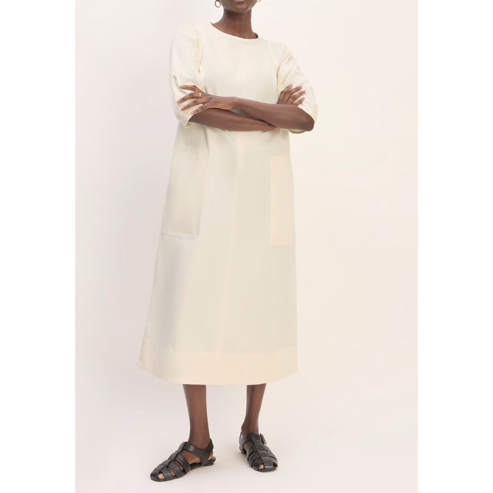 Everlane Cream Midi Dress